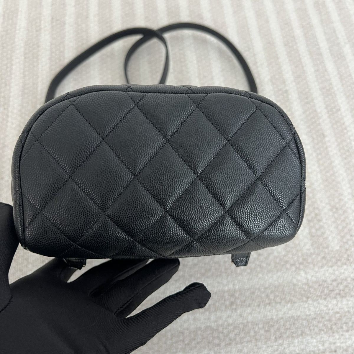 【Chanel】Chanel Paris‑Salzburg Backpack, Black Caviar Leather with Gold‑tone Hardware