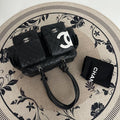 【Chanel】Chanel Black Cambon Line Moto Bowling Bag, Black Lambskin, Silver-Tone Hardware-7216084A