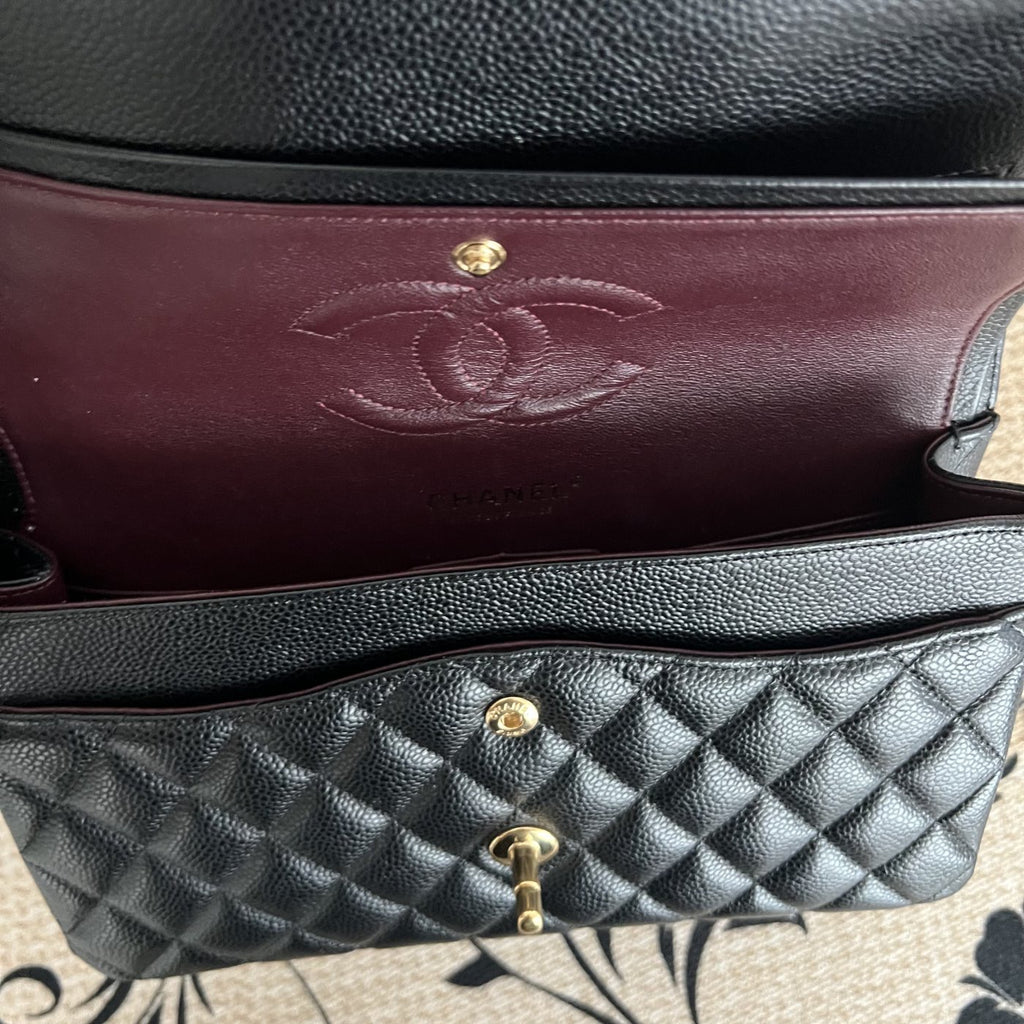 【Chanel】Chanel Black Caviar Classic Flap Bag-7212559LD