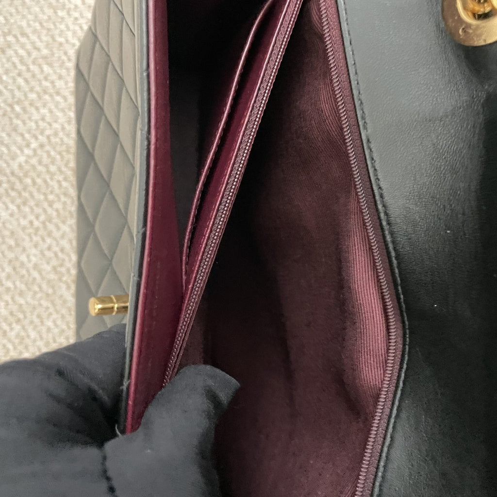 【Chanel】Chanel Black Caviar Victoria Flap Bag, Gold-Tone Hardware-7209866