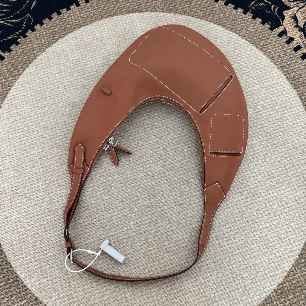 【Hermes】Hermès BuddyPocket Gold Brown & Canvas