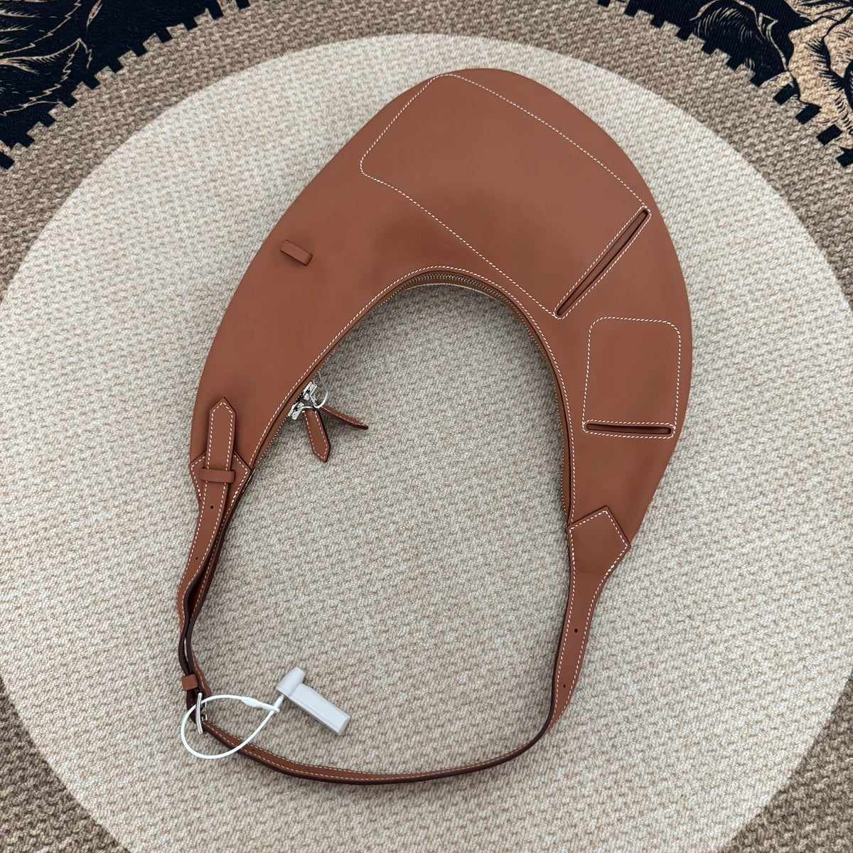【Hermes】Hermès BuddyPocket Gold Brown & Canvas