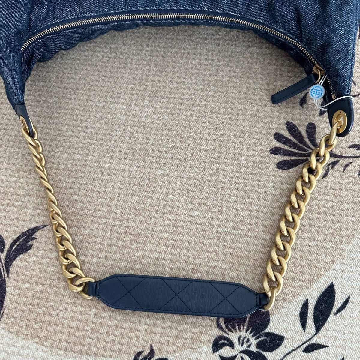 【Chanel】Chanel 25C 25 Hobo, Blue Washed Denim, Gold‑tone Hardware, Micro‑chip Version