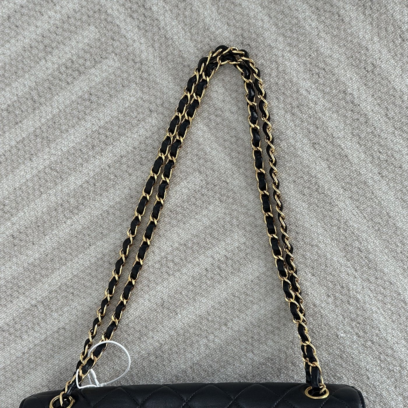 【Chanel】Chanel Twin Star Classic Flap Black Lambskin with Gold-Tone Hardware
