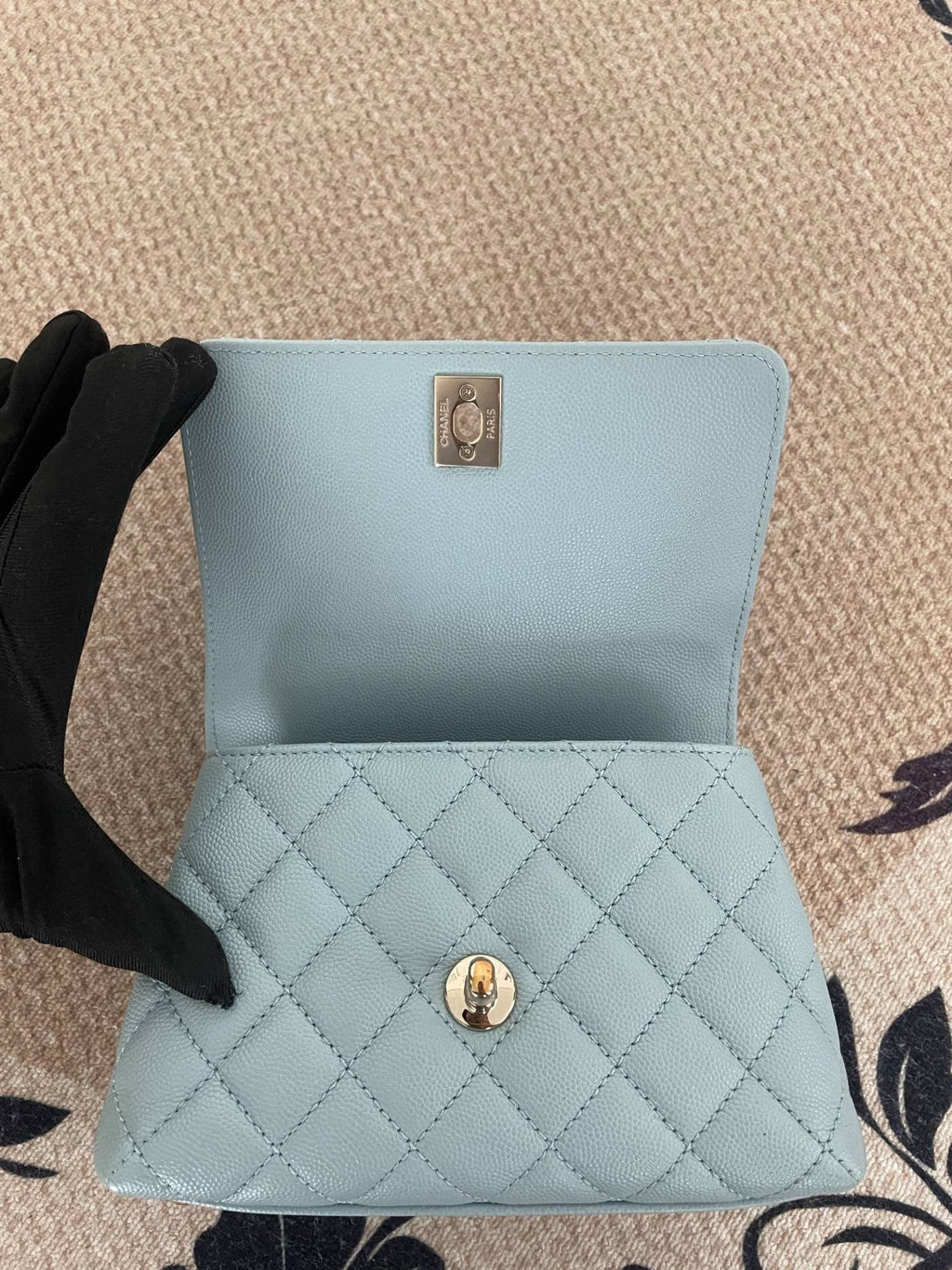 【Chanel】Chanel Blue Coco Handle Bag