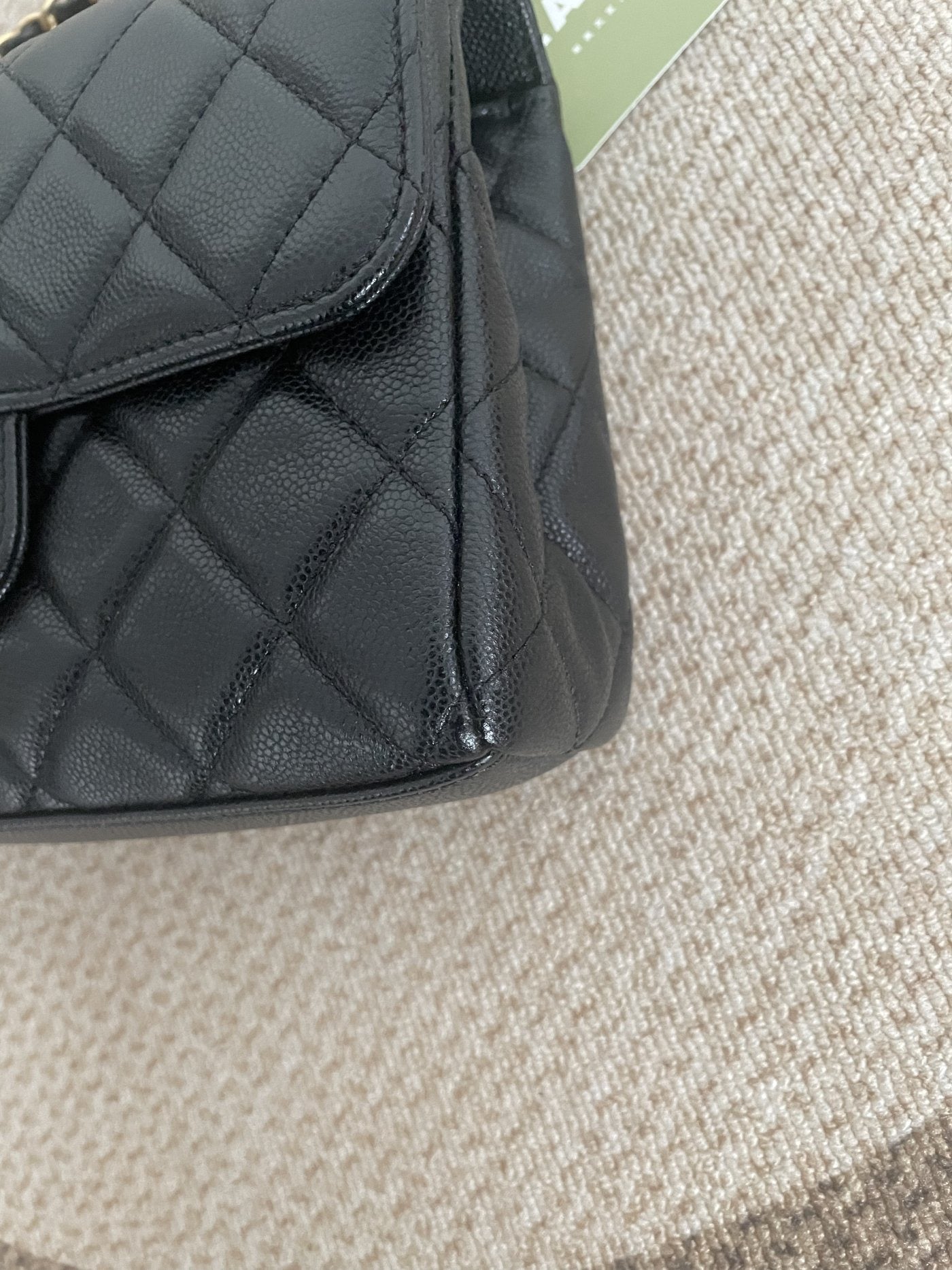 【Chanel】Chanel 25P Mini Square Flap Bag, Black Lambskin, Gold-Tone Hardware, Double Chain-7215377