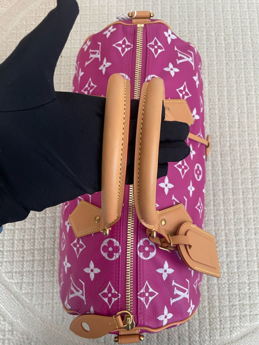 【LV】Louis Vuitton Speedy P9 Bandoulière 40 Candy Pink（Magenta）