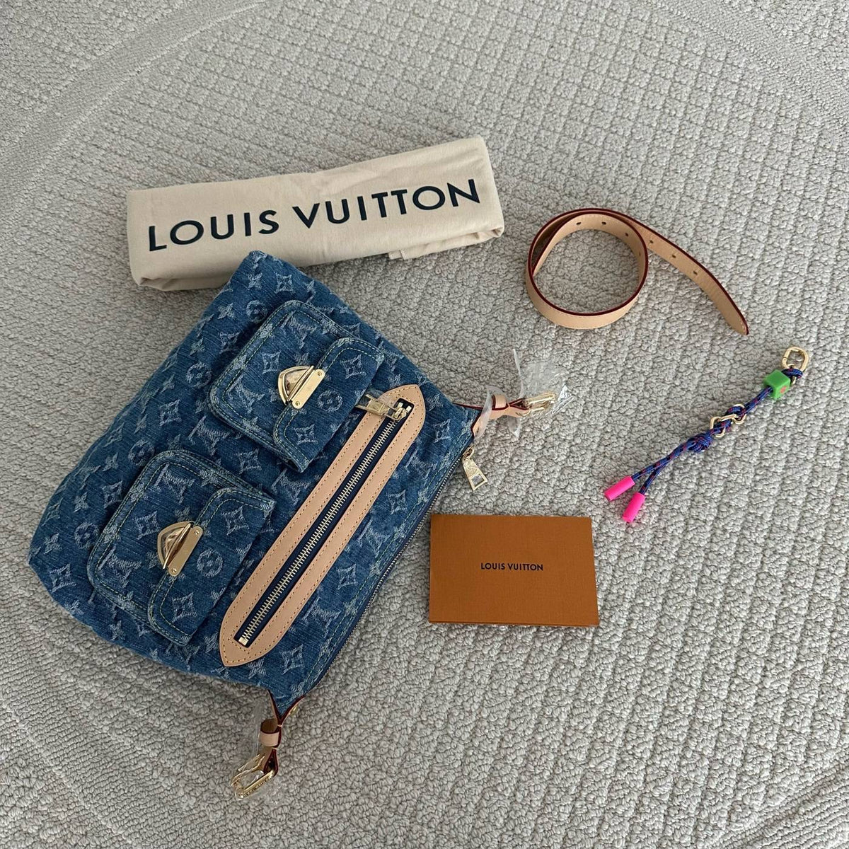 【LV】LV Baggy Bleu Denim Monogram Denim