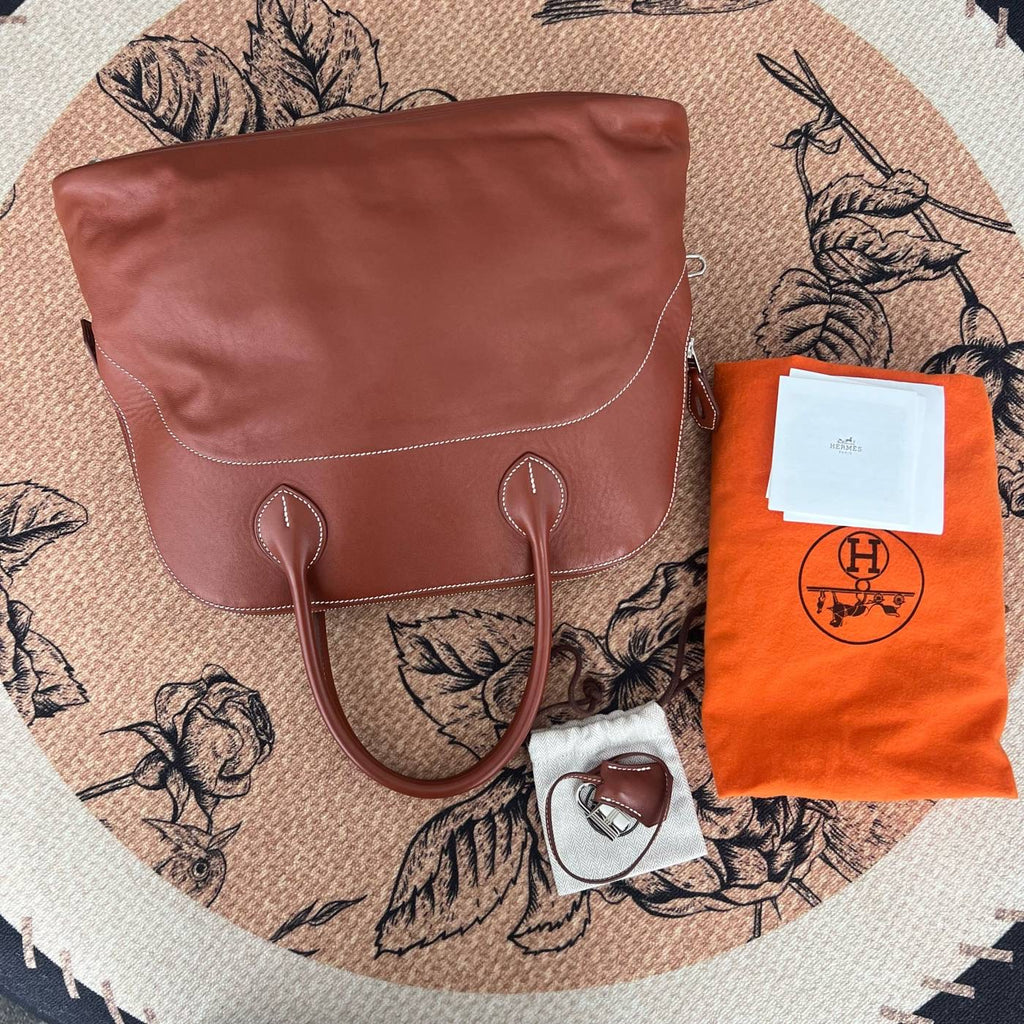 【Hermes】Hermès Bolide Caramel, Stamp Q (boxed stamp)