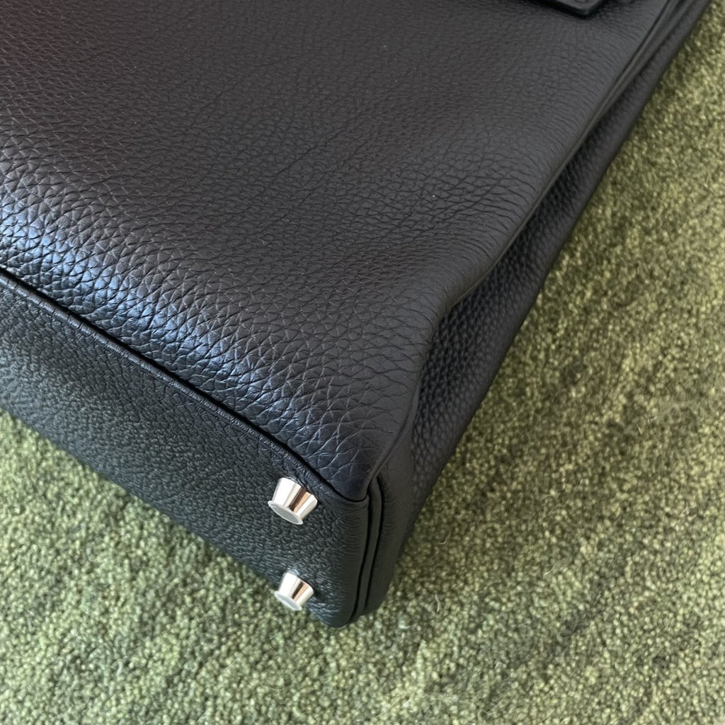 【Hermes】Hermès Black Kelly Silver Hardware