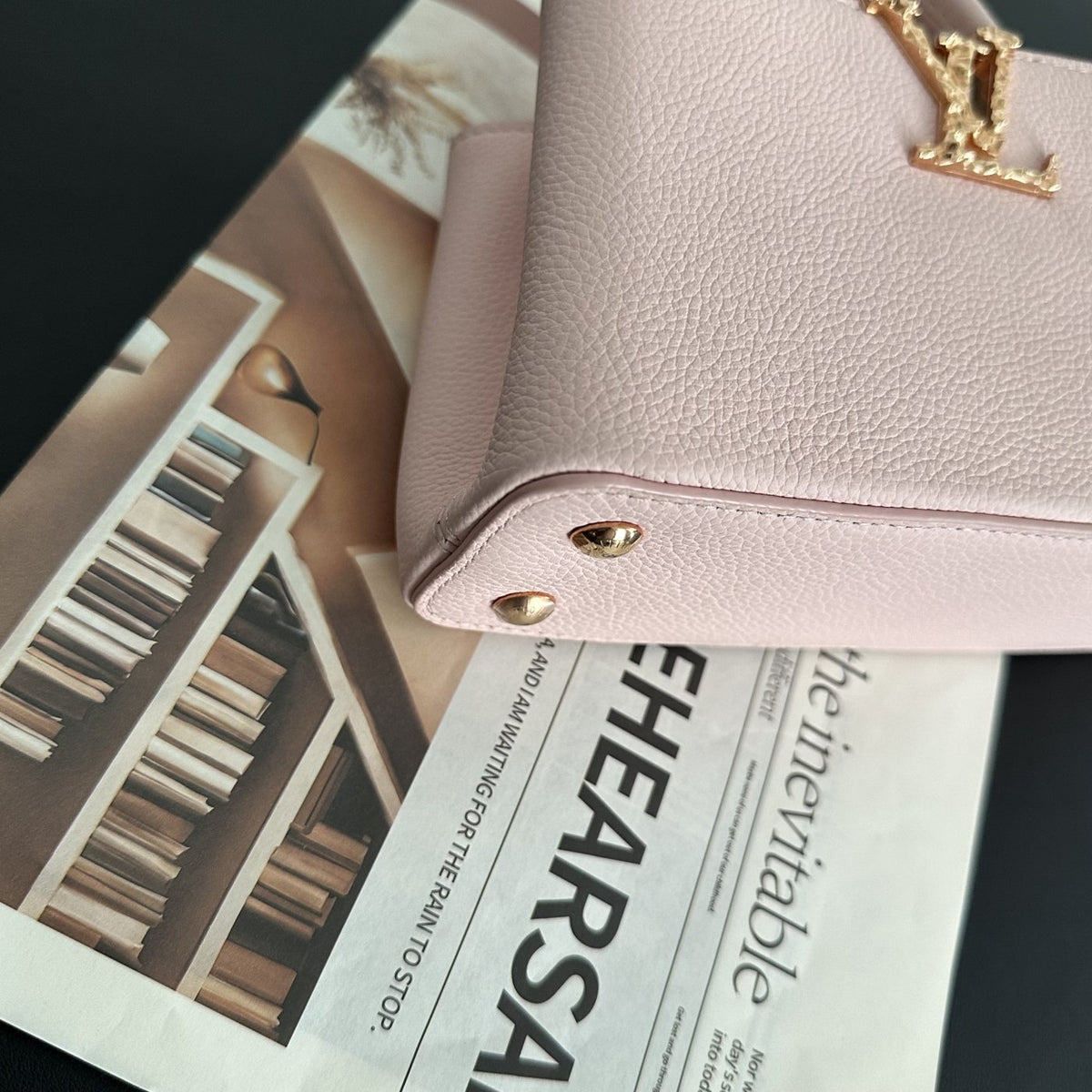 【LV】Louis Vuitton Capucines Mini Pink Taurillon Leather
