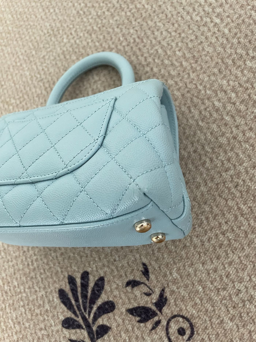 【Chanel】Chanel Blue Coco Handle Bag