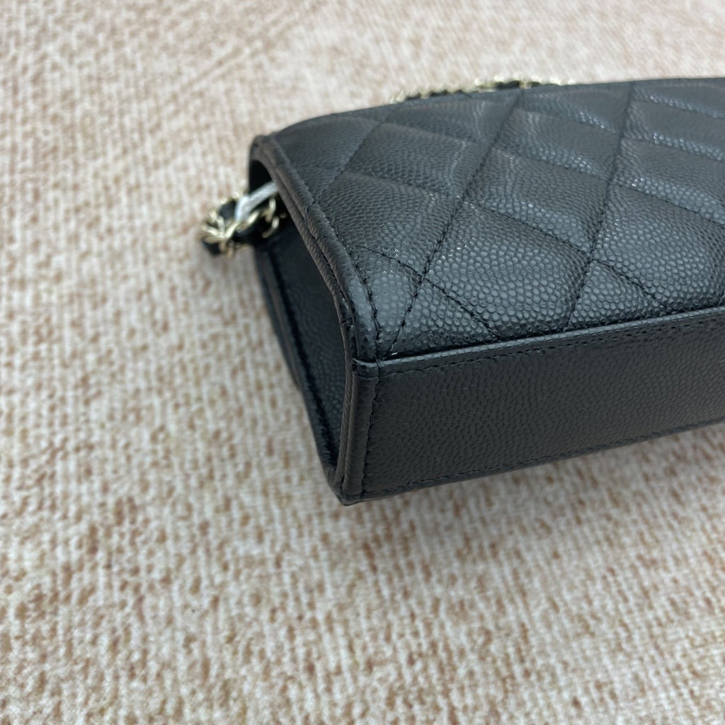 【Chanel】Chanel 26S Kelly with Crossed Top Handle, Black Caviar, Gold-Tone Hardware-7216350