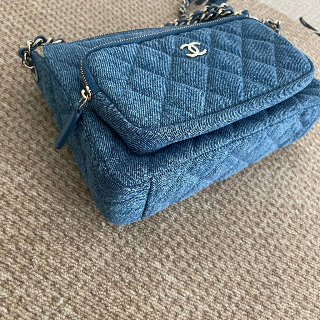 【Chanel】Chanel Blue Denim Camera Bag