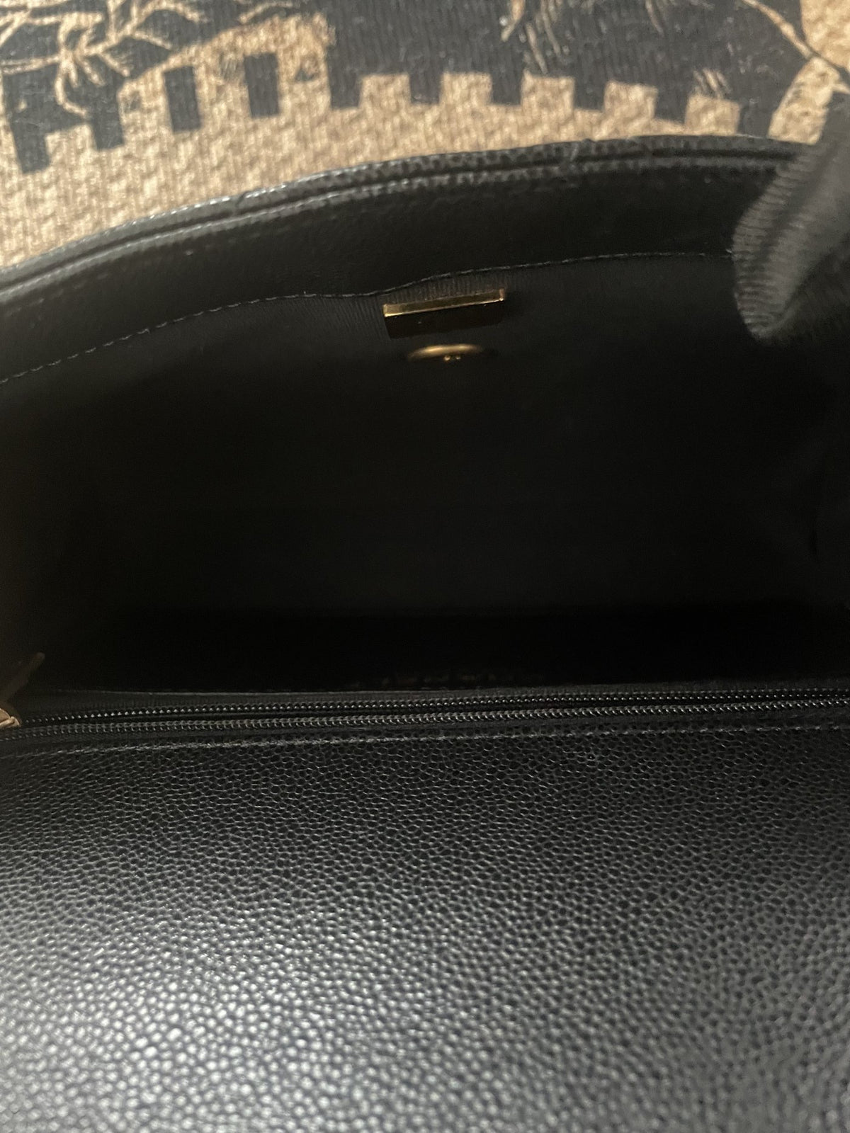 【Chanel】Chanel 25P Mini Square Flap Bag, Black Lambskin, Gold-Tone Hardware, Double Chain-7215377