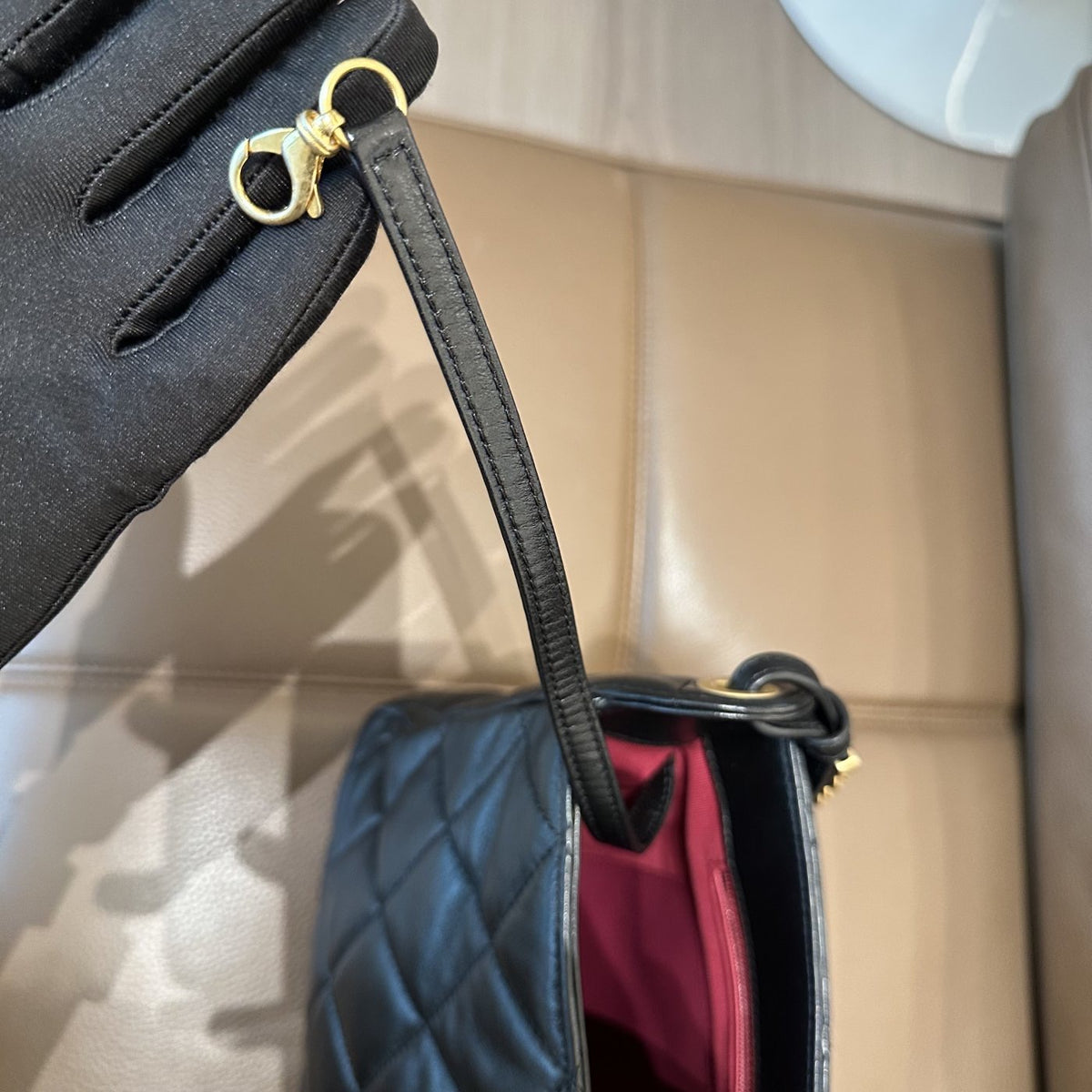【Chanel】Chanel Black Gold Hobo Bag(23B)