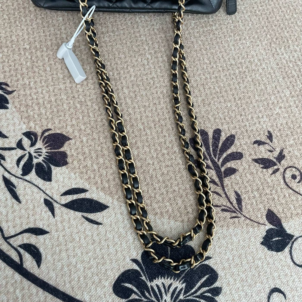 【Chanel】Chanel Bowling Bag, Calfskin & Gold-Tone Metal, Black