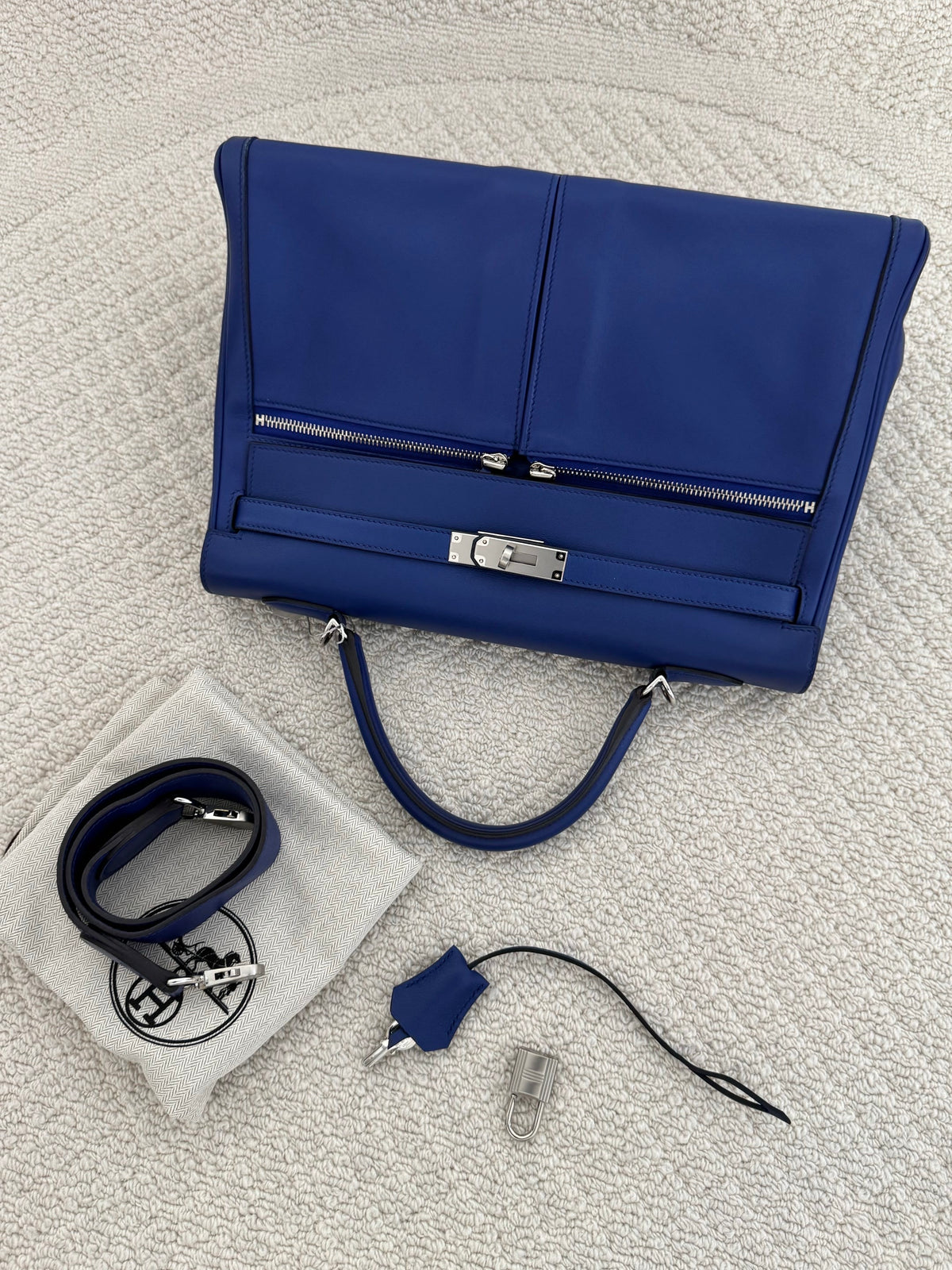 【Hermes】Hermès Blue Kelly Lakis