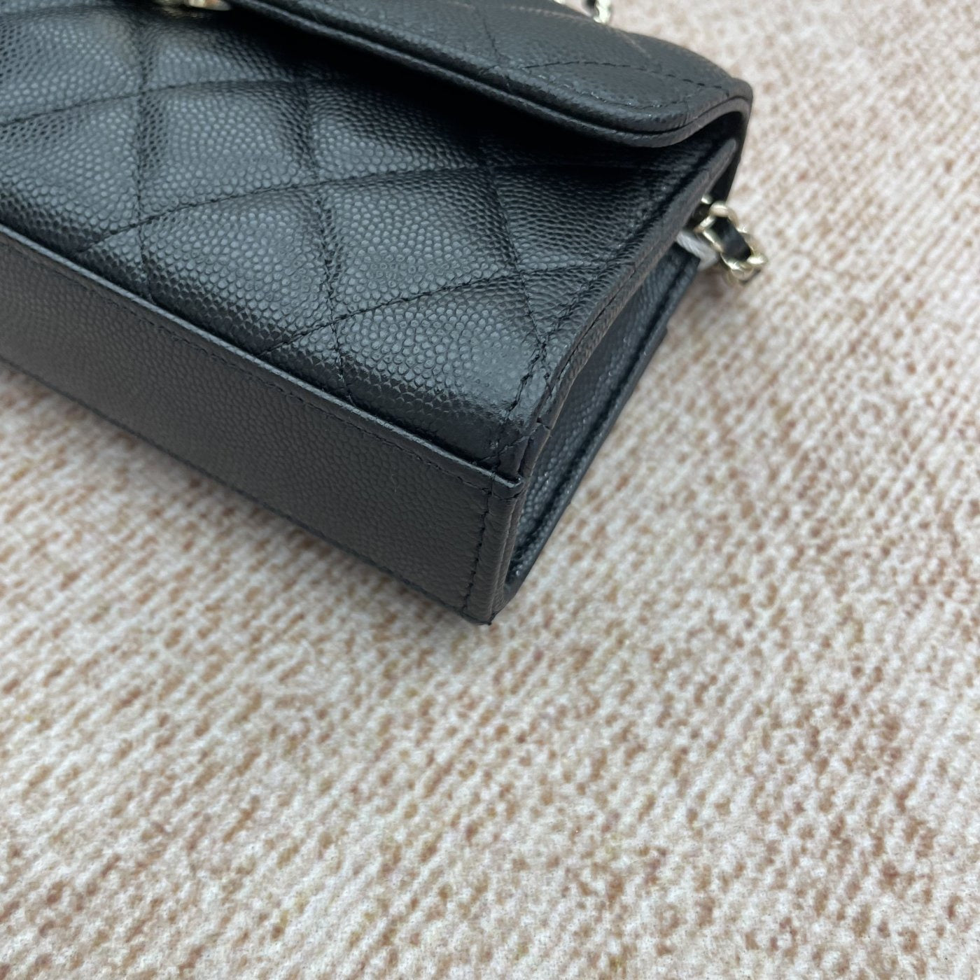 【Chanel】Chanel 26S Kelly with Crossed Top Handle, Black Caviar, Gold-Tone Hardware-7216350