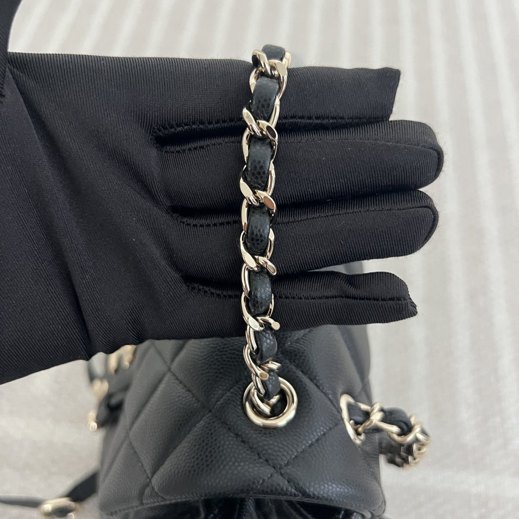 【Chanel】Chanel Paris‑Salzburg Backpack, Black Caviar Leather with Gold‑tone Hardware