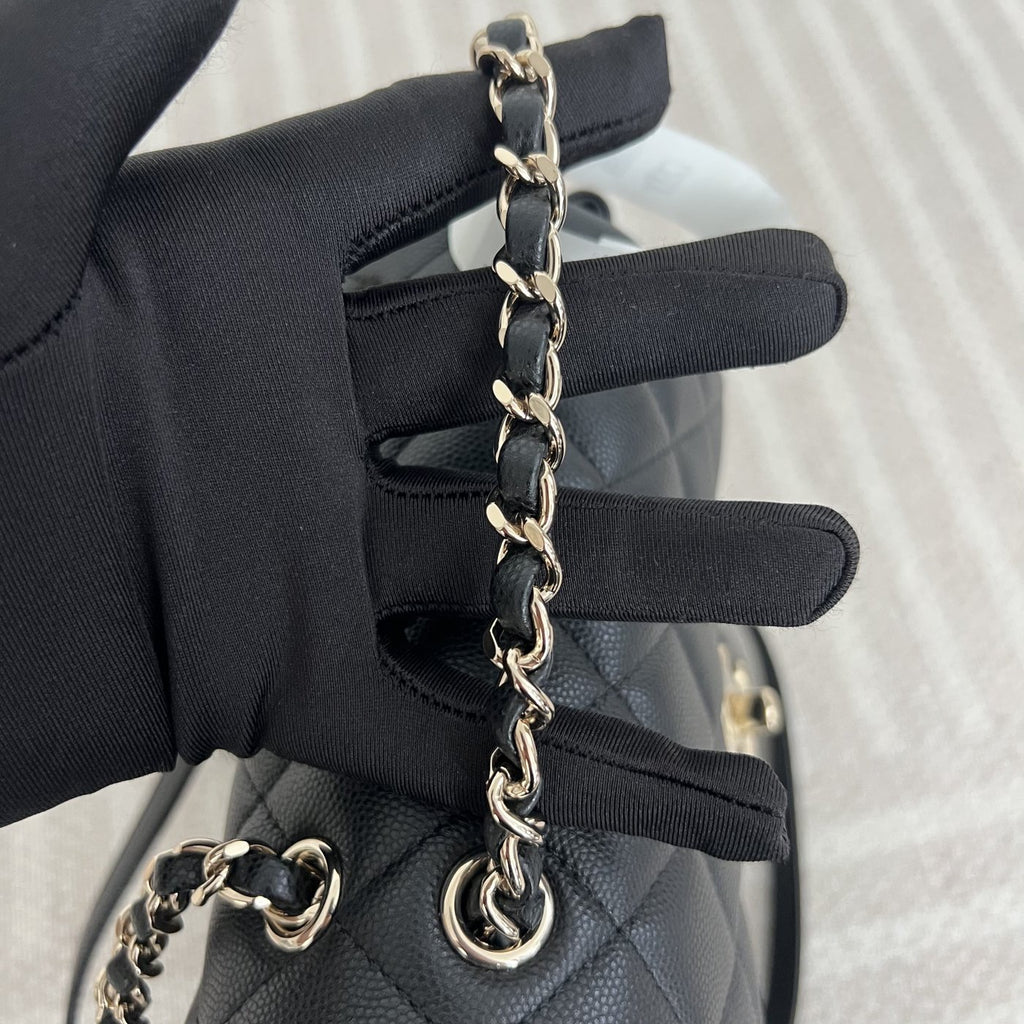 【Chanel】Chanel Paris‑Salzburg Backpack, Black Caviar Leather with Gold‑tone Hardware