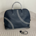 【Hermes】Hermès White and Blue Bowling Handbag