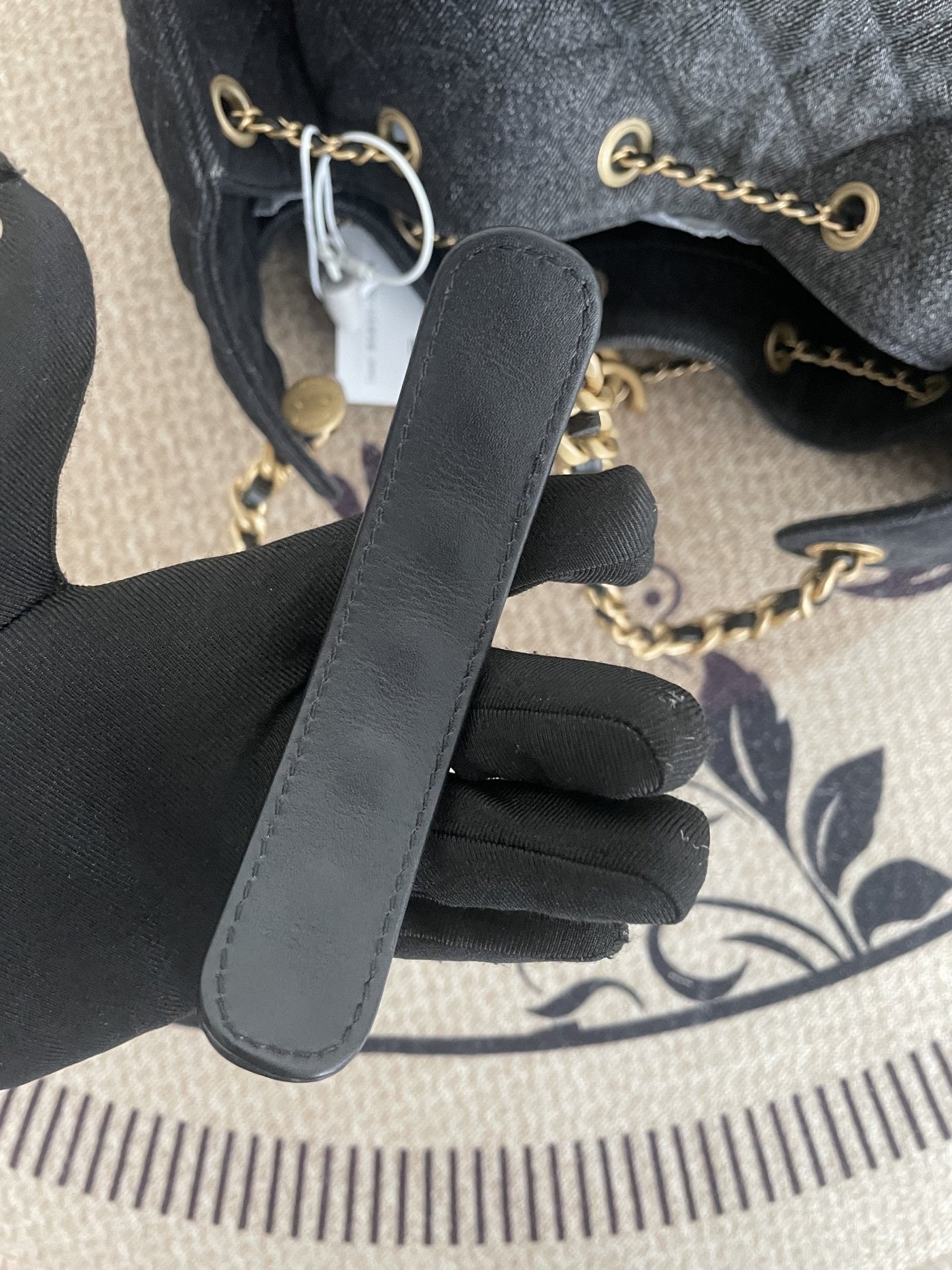 【Chanel】Chanel 25Bag Large, Black Gradient Denim