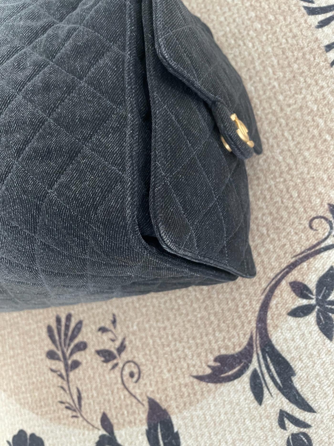 【Chanel】Chanel 25Bag Large, Black Gradient Denim