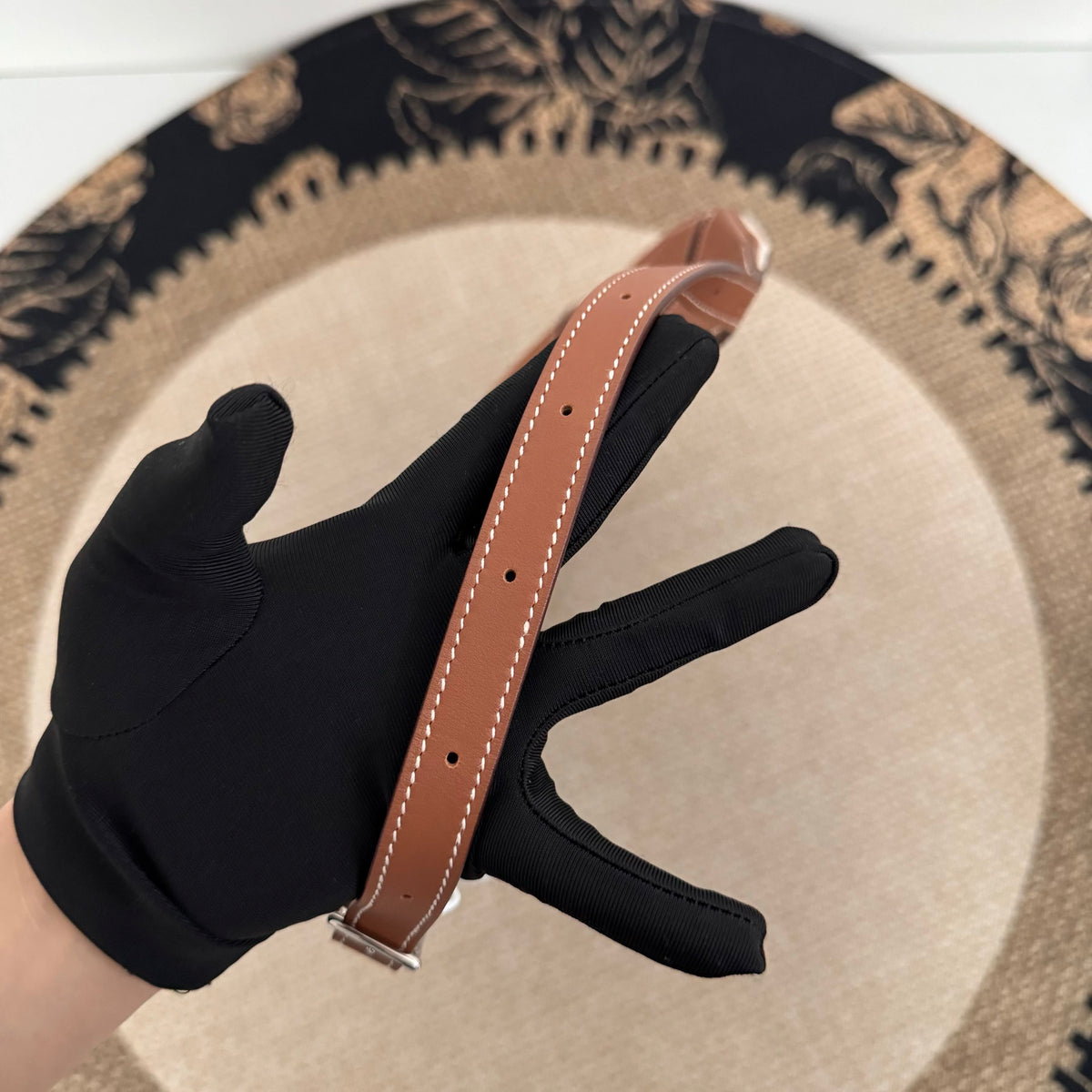 【Hermes】Hermès BuddyPocket Gold Brown & Canvas