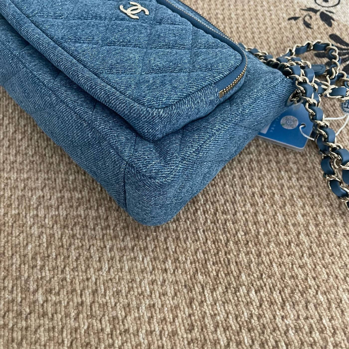 【Chanel】Chanel Blue Denim Camera Bag