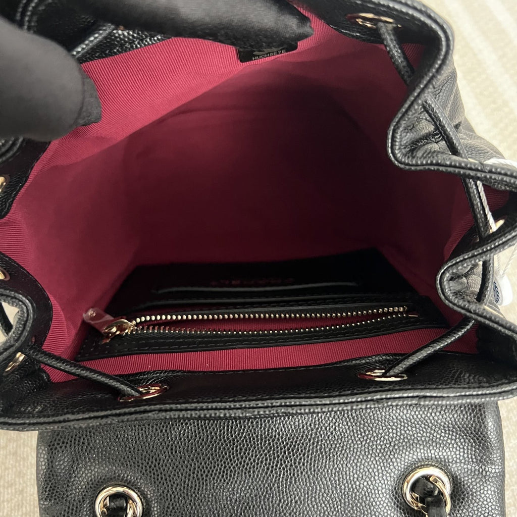 【Chanel】Chanel Paris‑Salzburg Backpack, Black Caviar Leather with Gold‑tone Hardware
