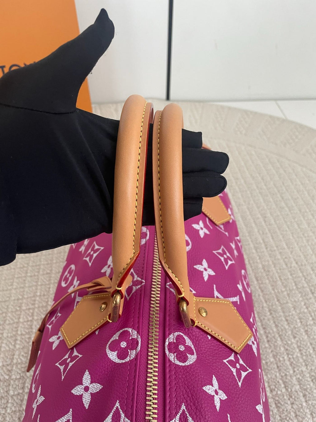 【LV】Louis Vuitton Speedy P9 Bandoulière 40 Candy Pink（Magenta）
