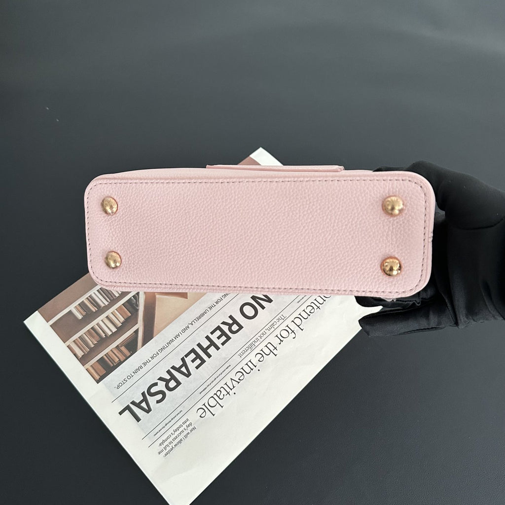 【LV】Louis Vuitton Capucines Mini Pink Taurillon Leather