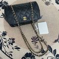 【Chanel】Chanel Bowling Bag, Calfskin & Gold-Tone Metal, Black