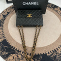 【Chanel】Chanel Black Caviar Victoria Flap Bag, Gold-Tone Hardware-7209866