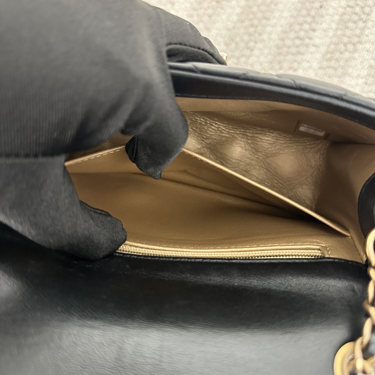【Chanel】Chanel Mini Square Classic Flap, Black with Gold Hardware