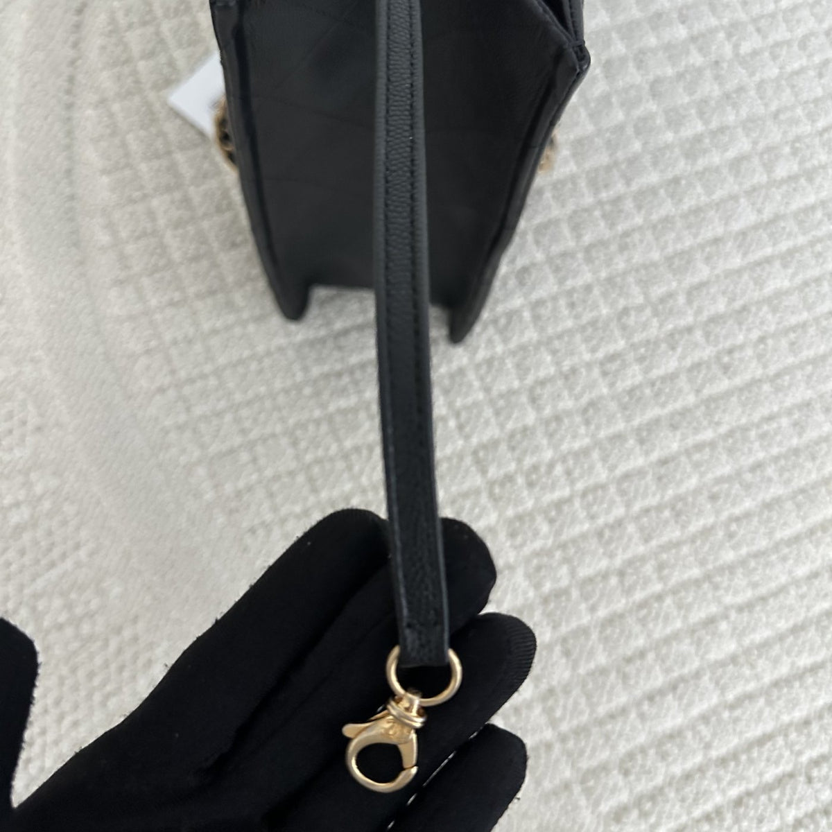 【Chanel】Chanel Black Gold Chain Tote Bag