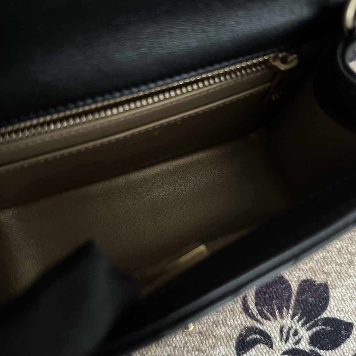 【Chanel】Chanel Black Gold Lambskin Square Mini with Ball, Chip Version