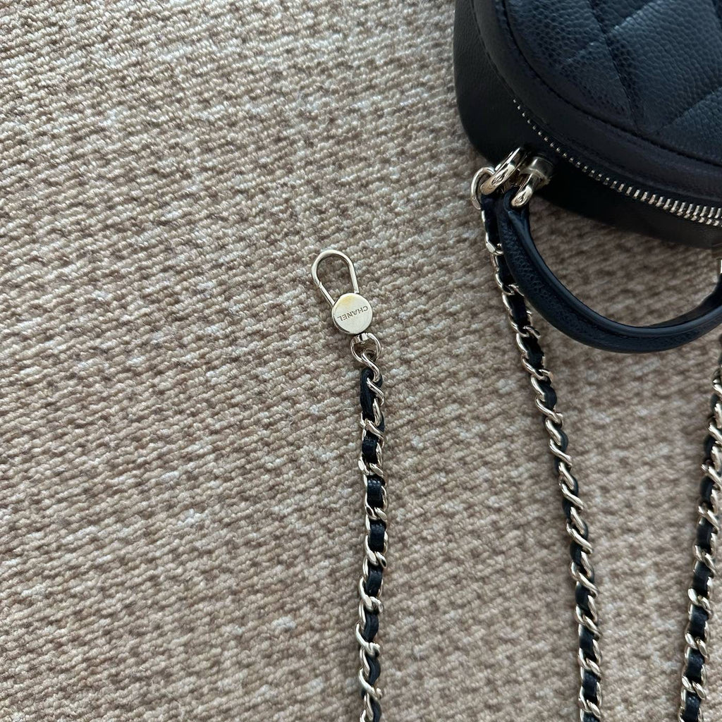 【Chanel】Chanel Mini Duma Backpack, Black with Gold Hardware
