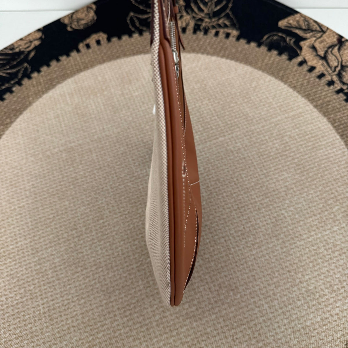 【Hermes】Hermès BuddyPocket Gold Brown & Canvas