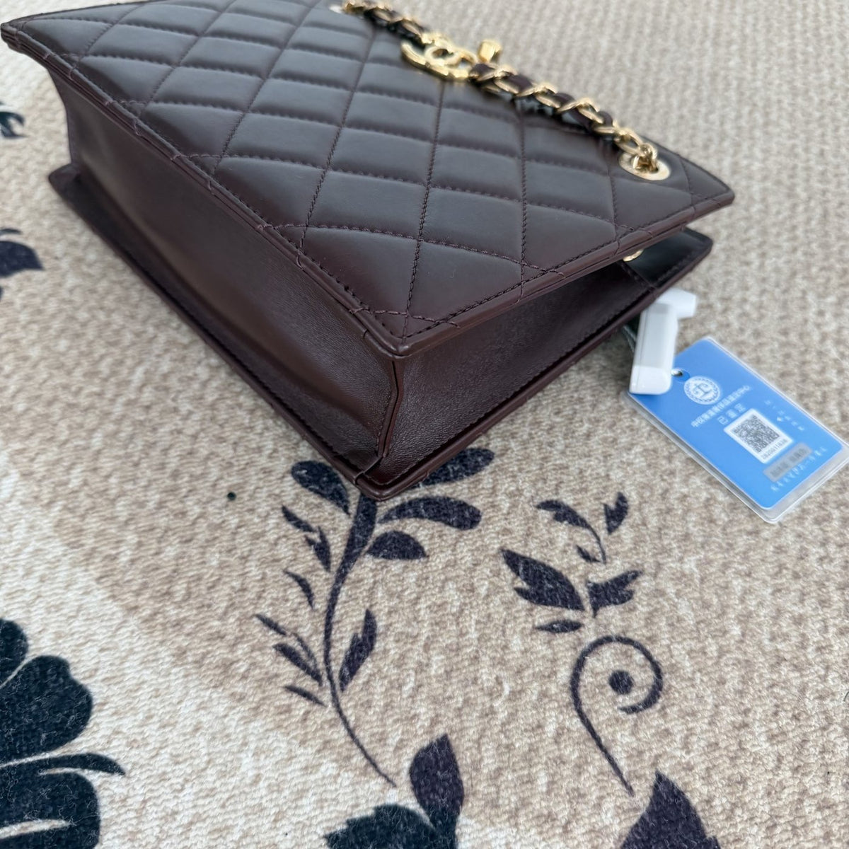 【Chanel】Chanel Red Gold Chain Tote Bag