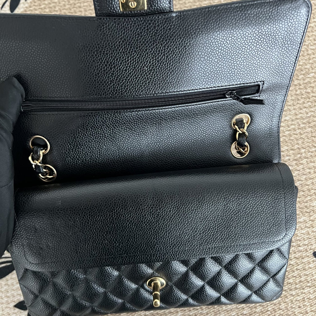 【Chanel】Chanel Black Caviar Classic Flap Bag-7212559LD
