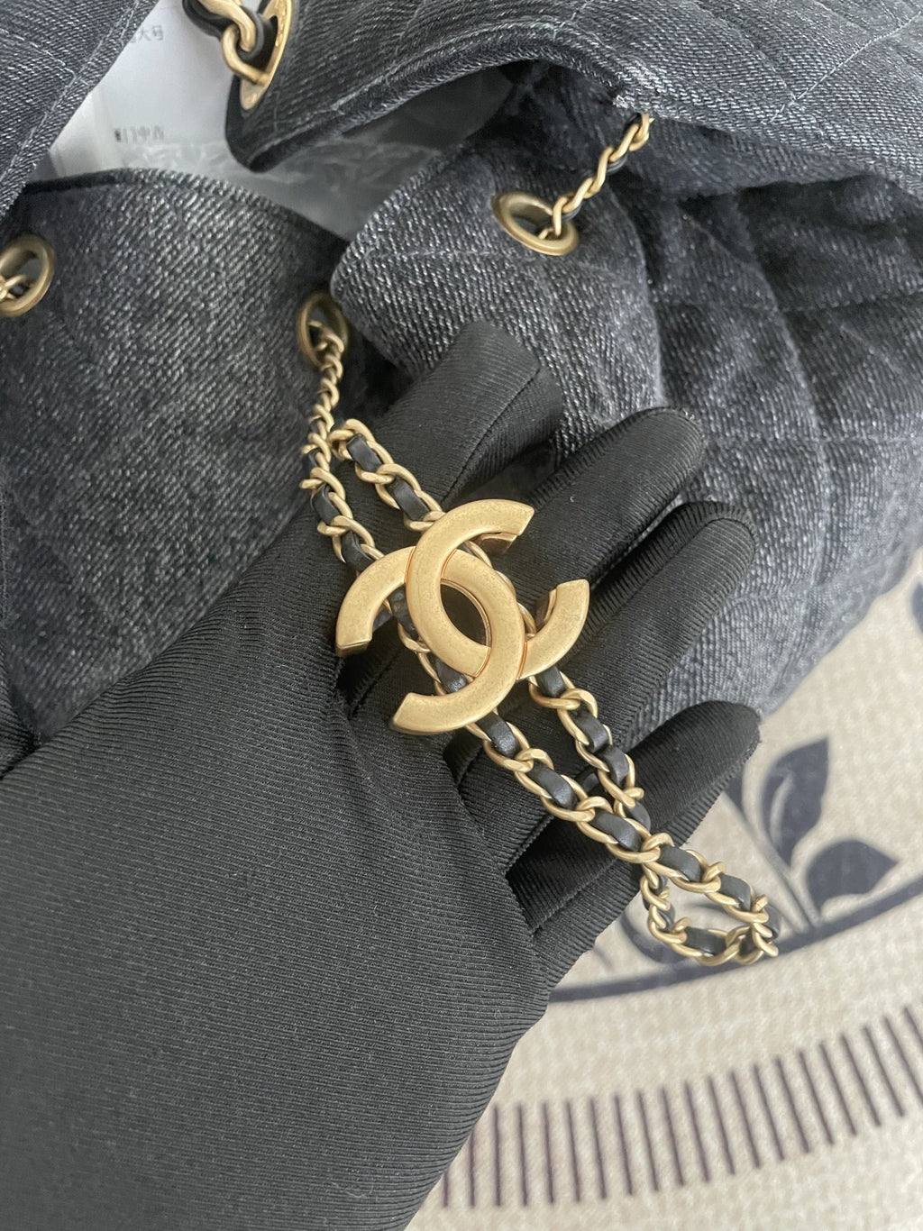 【Chanel】Chanel 25Bag Large, Black Gradient Denim
