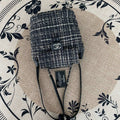 【Chanel】Chanel Tweed Silver‑Hardware Backpack