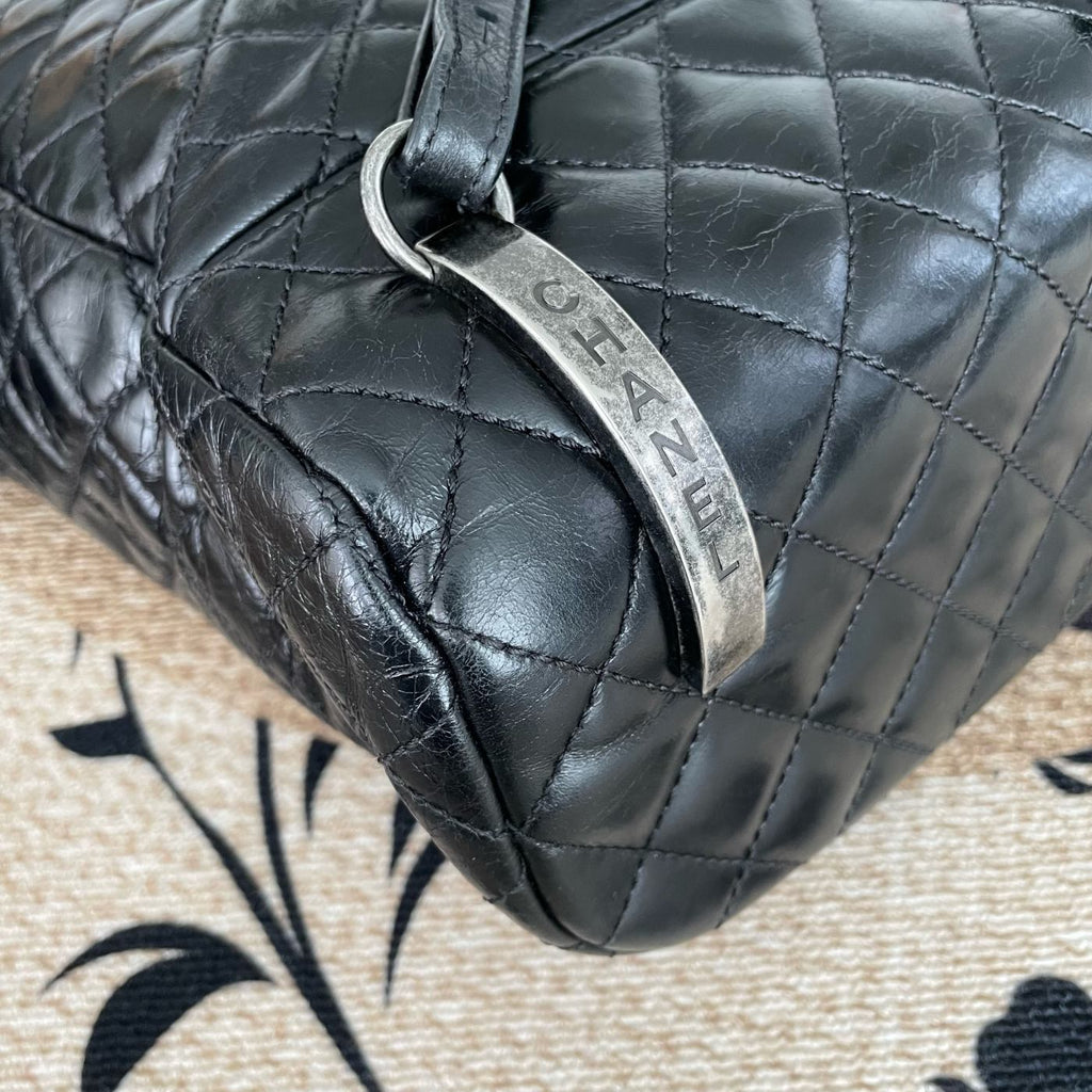 【Chanel】Chanel Black‑Silver Salzburg Backpack